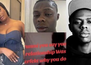 “That girl really bull!ed him to de@th”- Video of Wunmi shout so hard at Mohbad for checking her snap surfaces online (Watch)