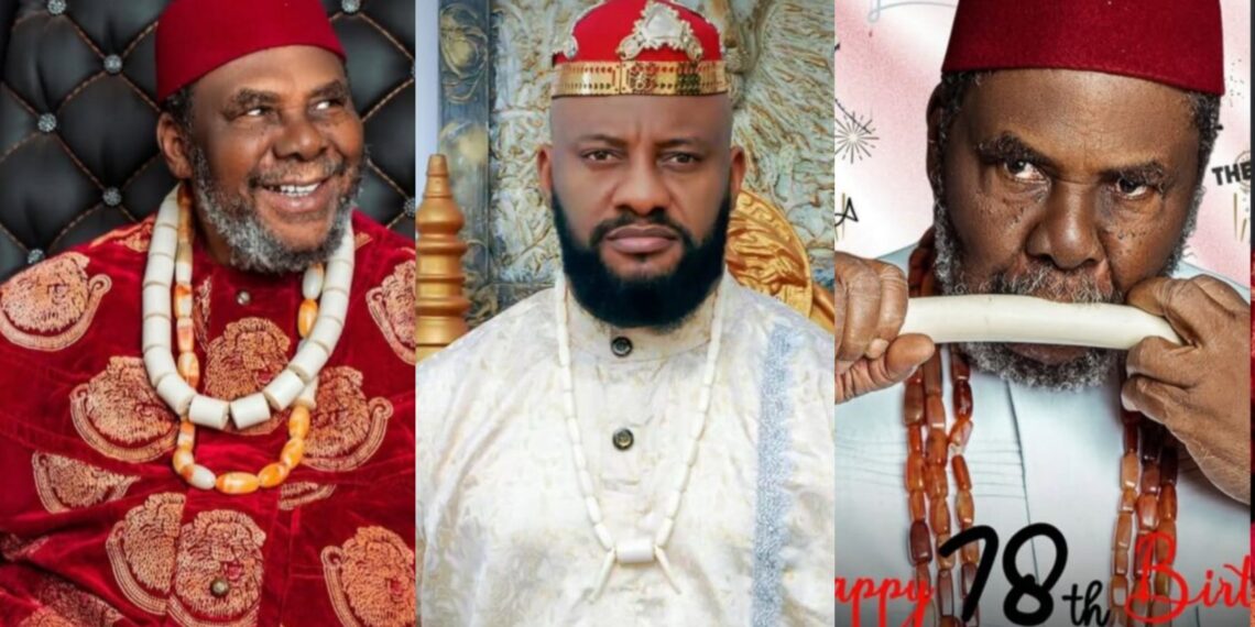 “The lion of Africa, love you forever dad”- Yul Edochie celebrates his father, Pete Edochie, on his 78th Birthday