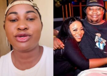 “Talk to your husband, I’m begging you”- Cubana Chiefpriest’s alleged Babymama drags his wife into DNA drama