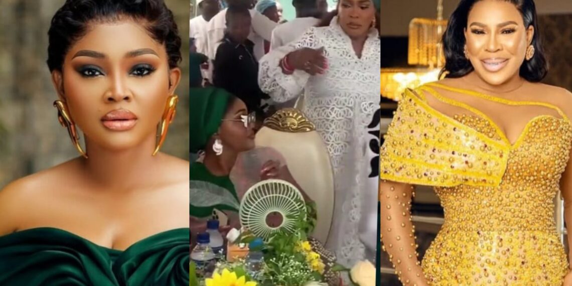 “No genuine relationship in that their industry”- Mixed reactions as Faithia Williams and Mercy Aigbe snub each other at event( Video)