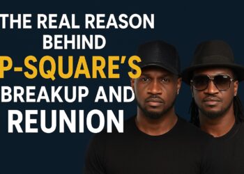 P-Square breakup and reunion — Peter and Paul Okoye, the Nigerian music duo, pose together after reuniting in 2021 following their 2017 split