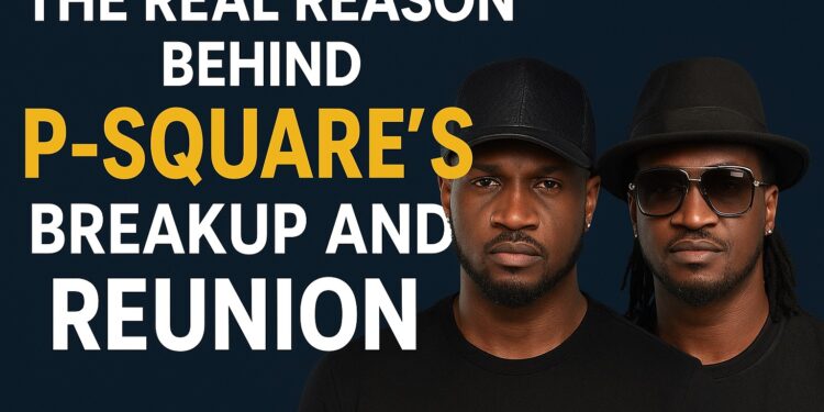 P-Square breakup and reunion — Peter and Paul Okoye, the Nigerian music duo, pose together after reuniting in 2021 following their 2017 split