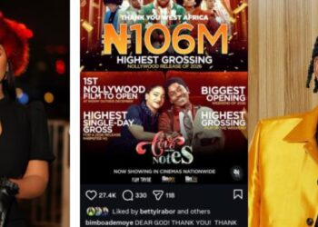 ₦106M and Counting! Bimbo Ademoye Applauds Timini’s Box Office Success