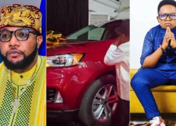 E-Money Gifts Actor Chinedu Ikedieze a Luxurious SUV at Star-Studded Birthday Party
