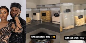 Fans Debate After Davido Shares Glimpse Of Chioma’s Kitchen