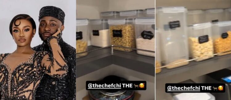 Fans Debate After Davido Shares Glimpse Of Chioma’s Kitchen