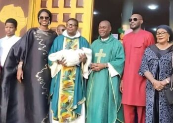 Photos from 2Baba and Wife Natasha’s Child Dedication Ceremony