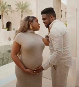 Fashion Designer Veekee James Reveals Pregnancy, Shares Baby Bump Moment With Husband