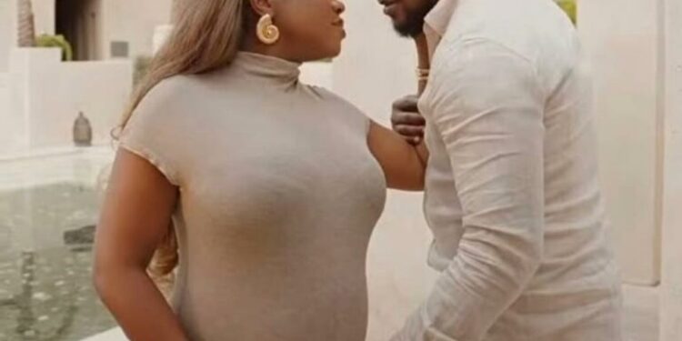 Fashion Designer Veekee James Reveals Pregnancy, Shares Baby Bump Moment With Husband