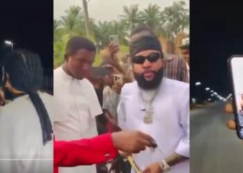 Too much money as E-Money and KCEE Complete 3.3km Road in Their Hometown, Uli Within One Month